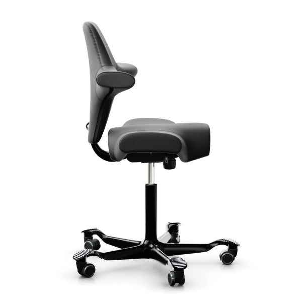 HAG Capisco 8106 Chair In Black Vinyl