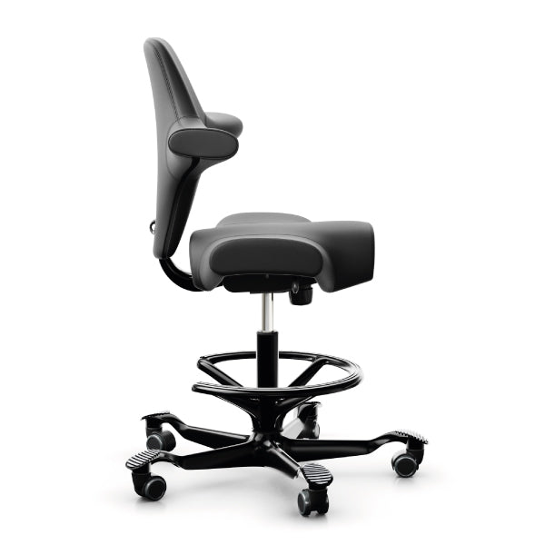 HAG Capisco 8106 Chair In Black Vinyl