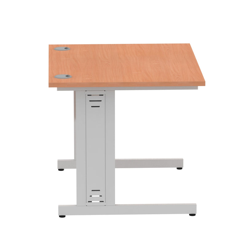 Impulse 1000mm Straight Desk Cable Managed Leg