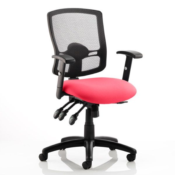 Keswick 3 Mesh Heavy Duty Office Chair 23.5 Stone