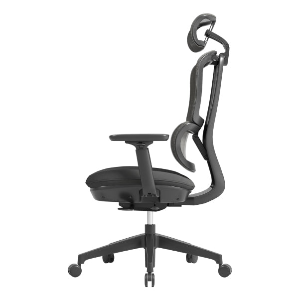 Shelby Black Mesh Back Operator Chair With Headrest